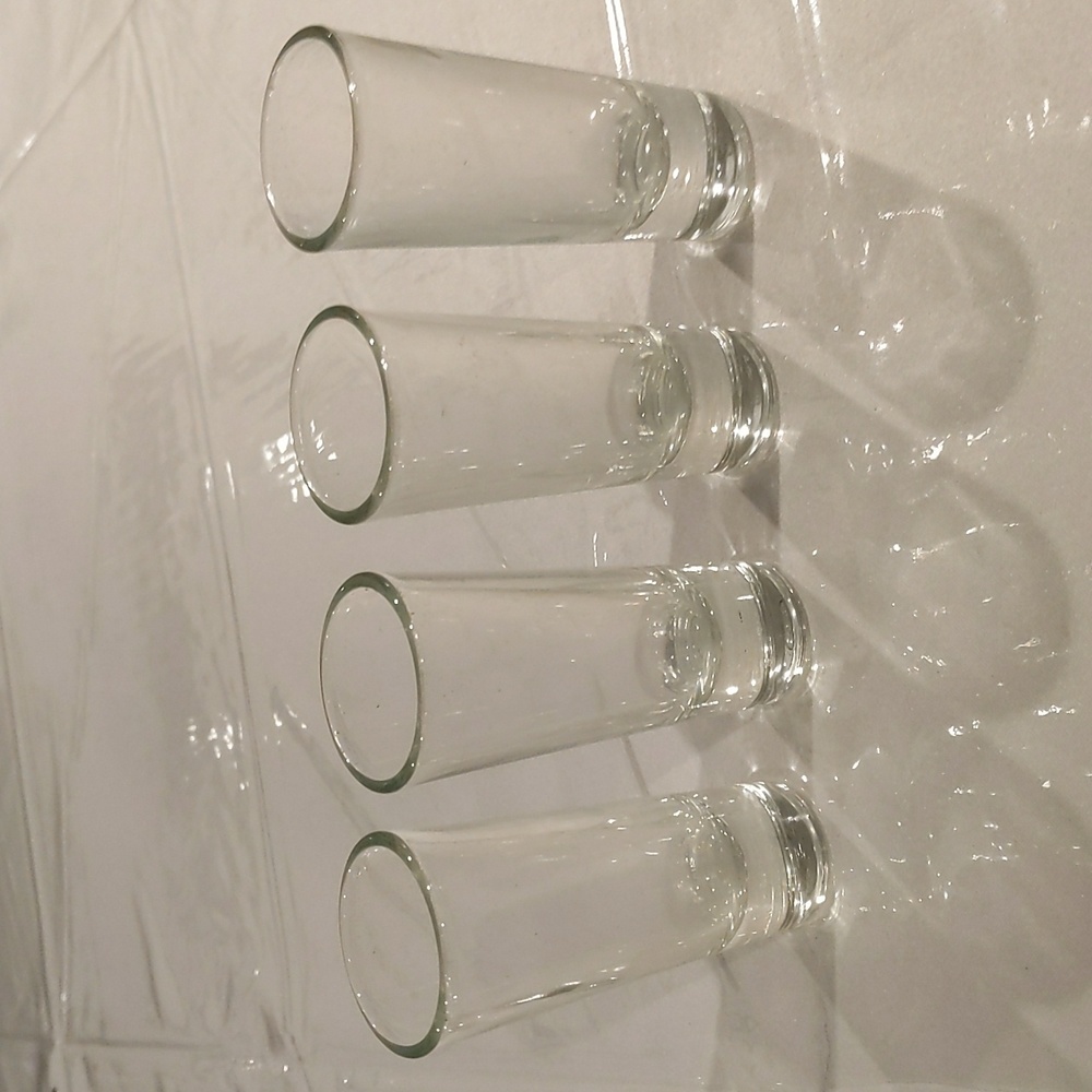 (4) Vintage shot glasses Crisa